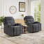 Fauteuil inclinable manuel de 31,5 po de largeur avec deux porte-gobelets et revêtement en microfibre douce (ensemble de 2)-837931654