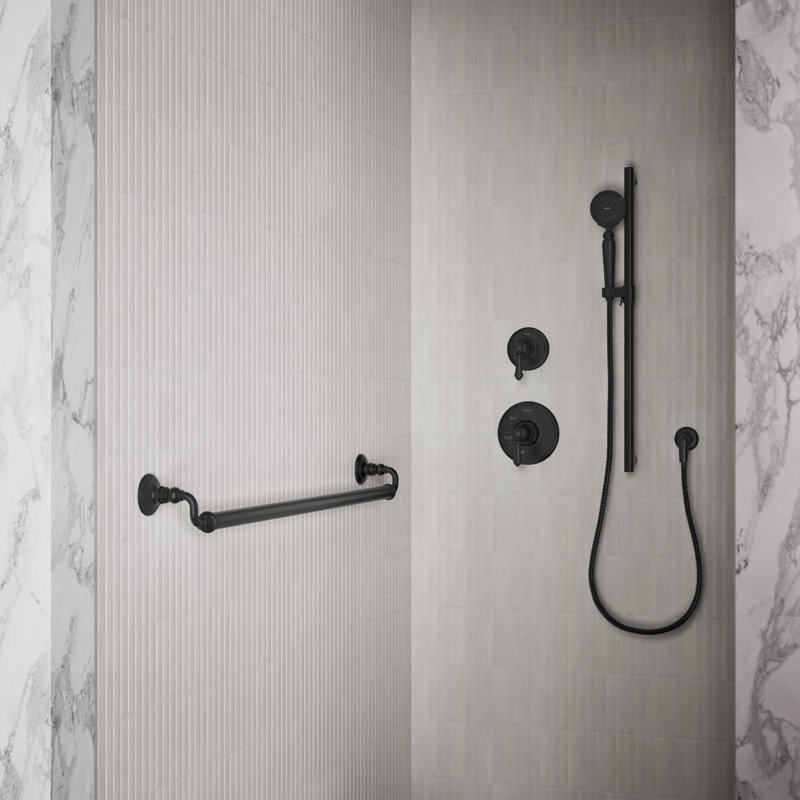 Barre d'appui Kohler Artifacts, L 42 po, Noir mat