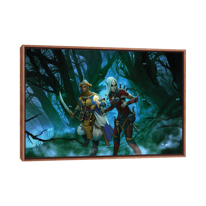 Planar Stats-Gloom Of The Shadow Plane - reproduction d'art mural - toile encadrée, H 32 po x l 48 po, Brun