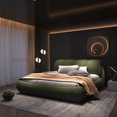Green Queen Bed
