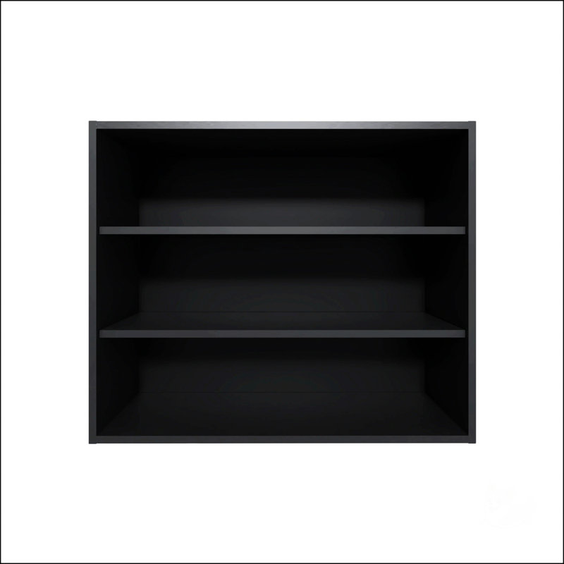 Armoire murale noire, H 30 po x l 36 po x P 12 po, Noir