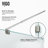 Pacifica 36" W x 48" D x 79" H Hinged Frameless Shower Enclosure with 3/8  Clear Glass&Base-1405271063-1405271064