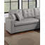 Canapé modulaire convertible gris clair en faux cuir convertible