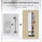 Full-Body Mirror with Solid Wood Frame, Large Viewing Area for Easy Dressing and Tidying, Perfect for Bedrooms and Living Rooms-2046244424