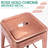 Almodovar 24" 24 Inch Metal Bar Stools, Backless Counter Height Barstools, Stackable Stools with Square-18608716
