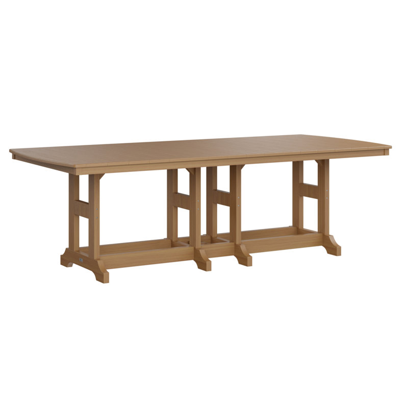 Table de bar rectangulaire Berlin Garden Garden Classic, Teck naturel, H 39,5 po x l 96 po x P 44 po