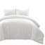 Ensemble d'édredon en microfibre 3 pièces Pure White-967870128