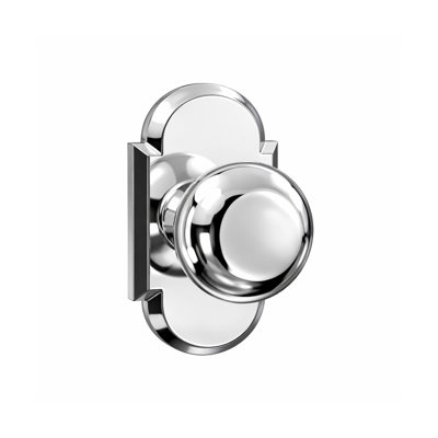 Bravura 906-G2 Macon Passage Knob on Arched Rose in Bright Chrome