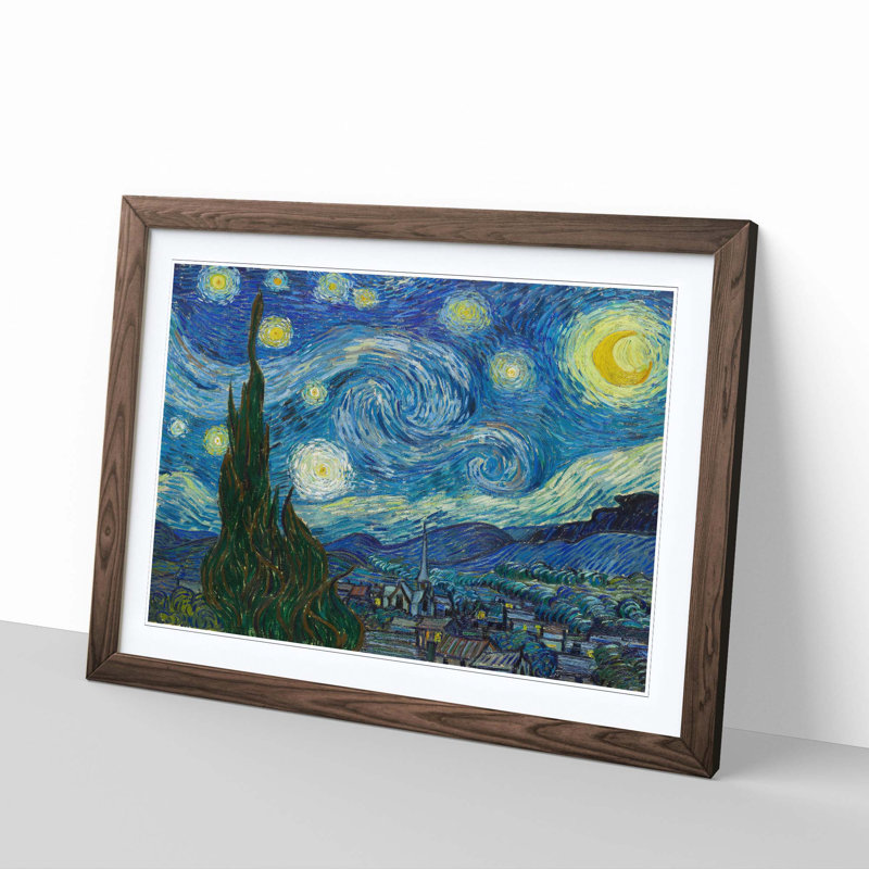 Vincent Van Gogh - Single Picture Frame Painting, Walnut