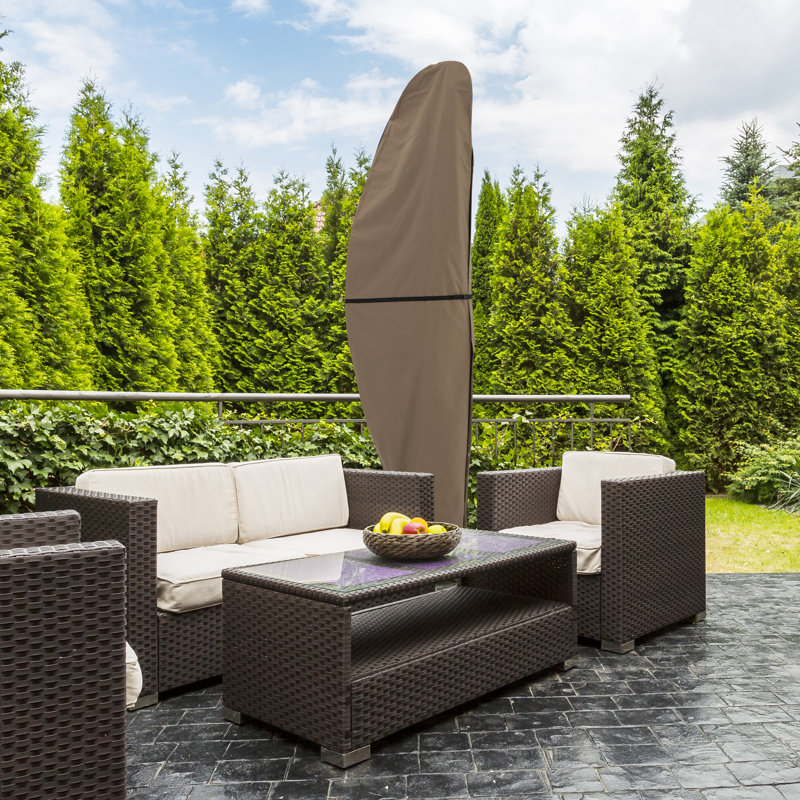 Housse de protection pour parasol d'extérieur Offset, Brun clair