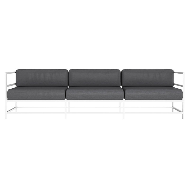 Canapé Delano, NO, Argent Kessler, Tissage uni ardoise coulée Sunbrella®