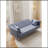71-inch convertible love seat sofa, American vintage grey velvet material, suitable for small living room, bedroom, office-1719282379-1736278763