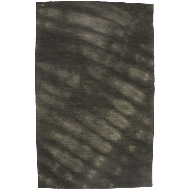Tapis gris anthracite touffeté à la main Janeel