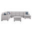 Manns Upholstered U-Shaped Sectional Left Hand Facing-993484977