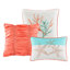 Édredon Pebble King - literie 7 pièces en coton et corail-124523411