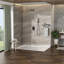 Système de fixation murale carré double pomme de douche - 10 po, caoutchouc bronze huilé avec pouces