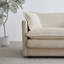 Canapé modulaire en U avec chenille douce et repose-pieds double réversible en U personnalisable en beige