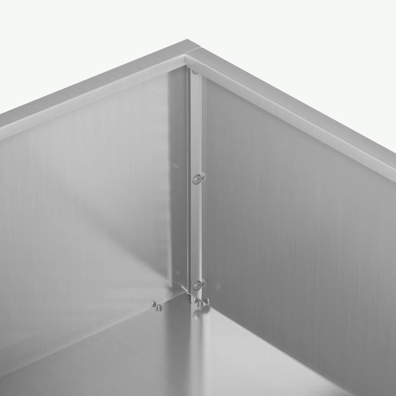 Planter Box, 75cm H x 40cm W x 40cm D, Black