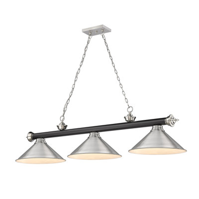 Luminaire suspendu linéaire 3 lumières Annaleisa