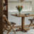 Brown Rectangular Solid Wood Dining table-2129327993