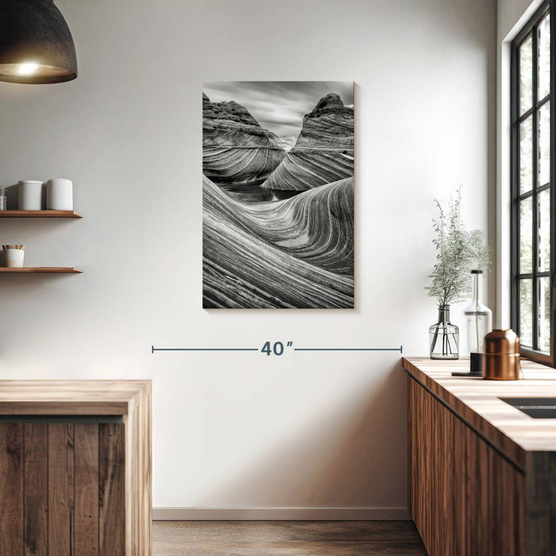 Alvord la vague monochrome, H 36 po x l 24 po