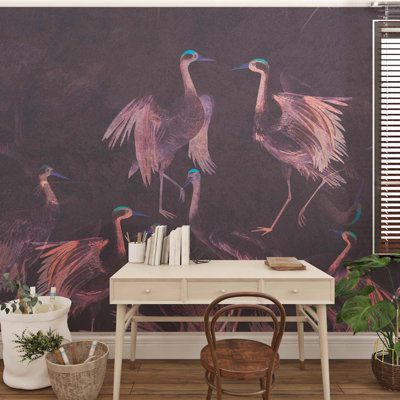 Ethereal Cranes In Twilight