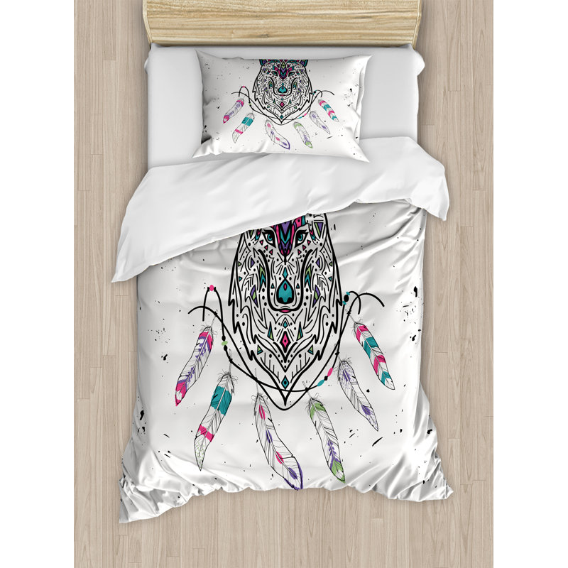 Tribal Eclectic Polyester Duvet Cover, Twin