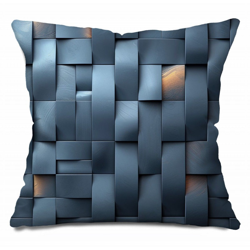 Coussin décoratif à texture tissée, Art coussins-12187, H 20 po x l 20 po