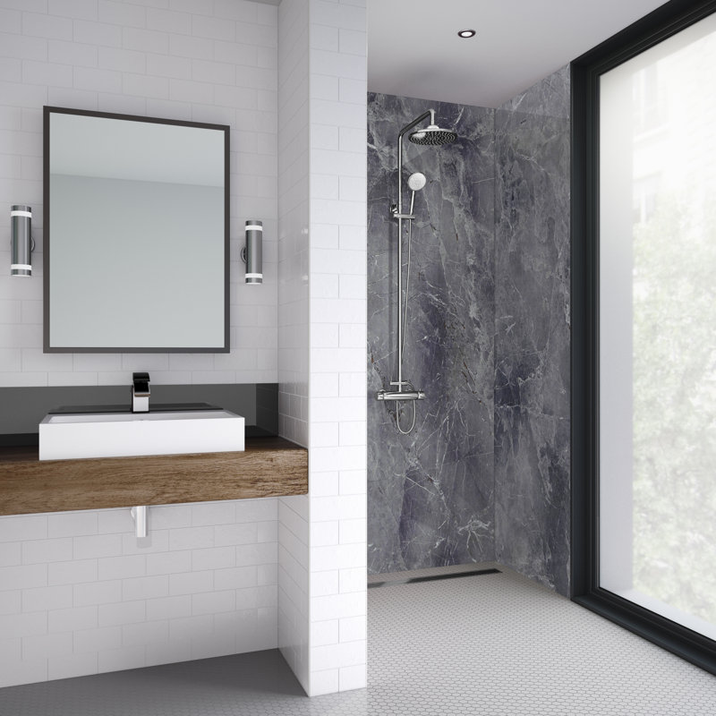 60mm 59mm W x 242mm H Decorative Wall Panel with Glass