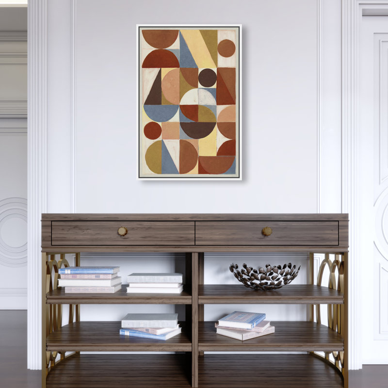 Tiles II Print by Oliver Gal, 16"H x 11"W, White Floater Frame