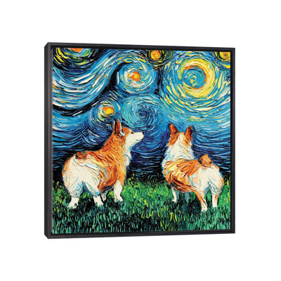 Corgi Night par Aja Trêves - reproduction d'art