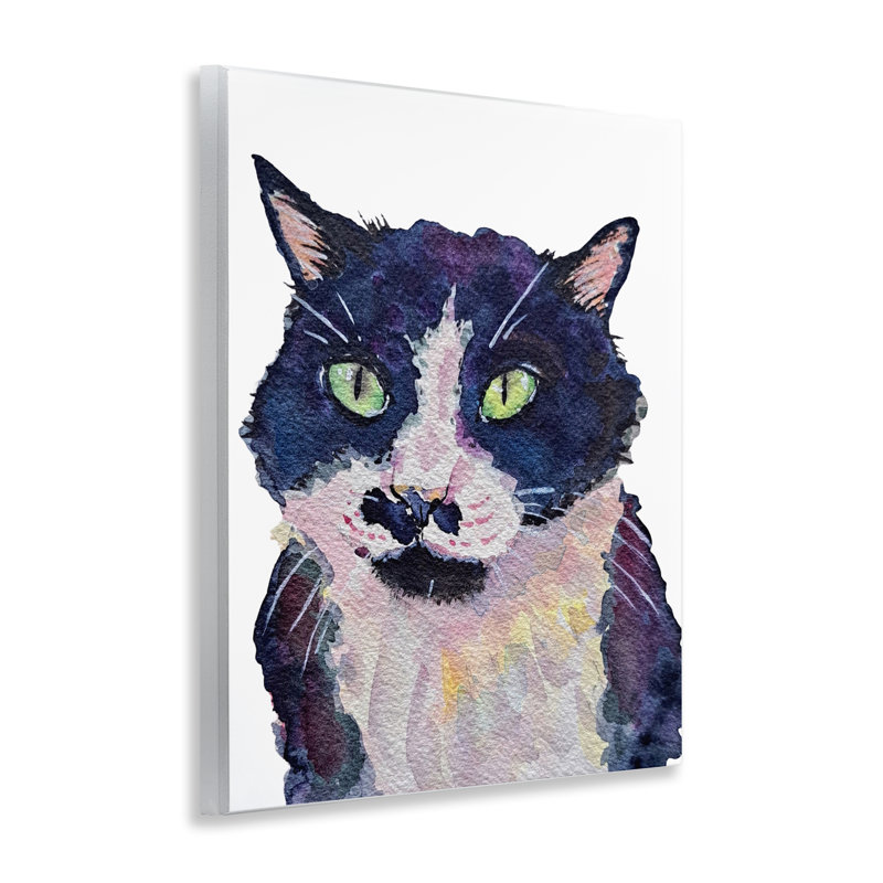 «Tuxedo Cat», peinture murale par Tatiana Roberts