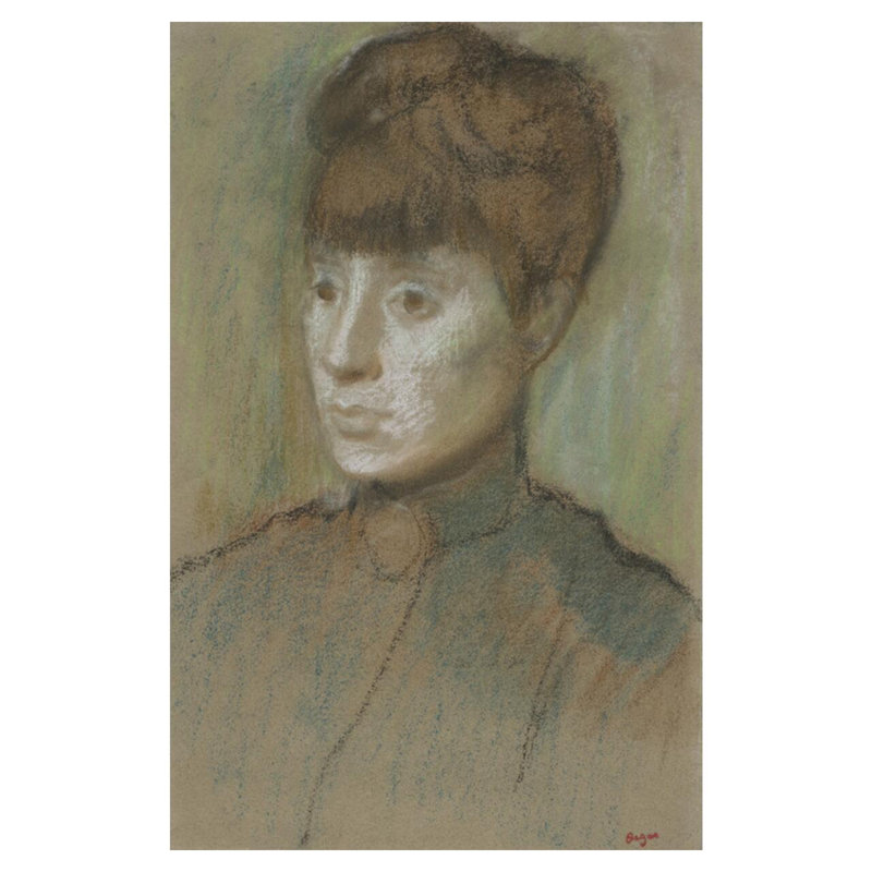 Tête de femme par Edgar Degas - estampe numérique, H 40 po x l 32 po
