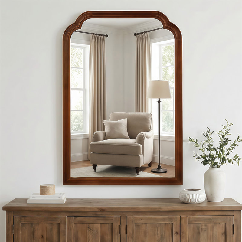 Miroir de coin, Brun jaune, 36 po x 24 po