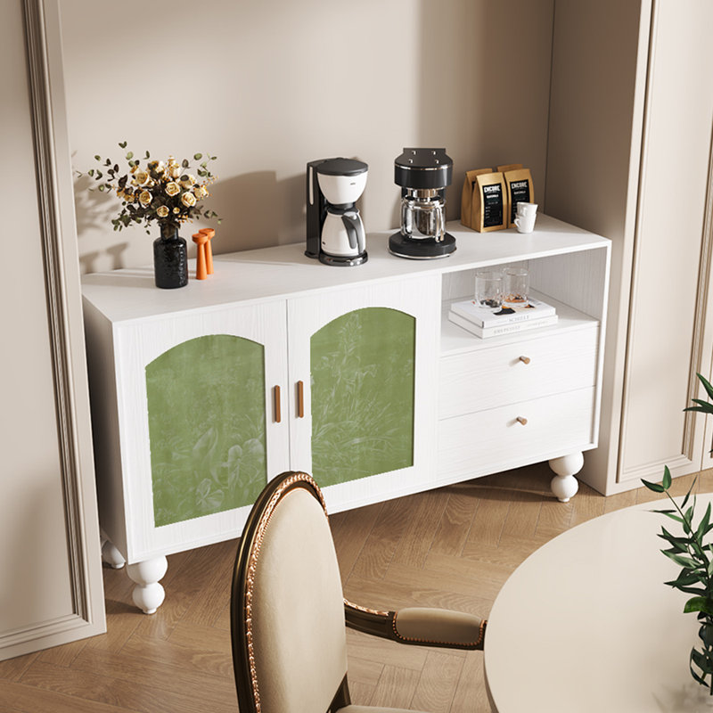 Buffet simple français moderne, Blanc