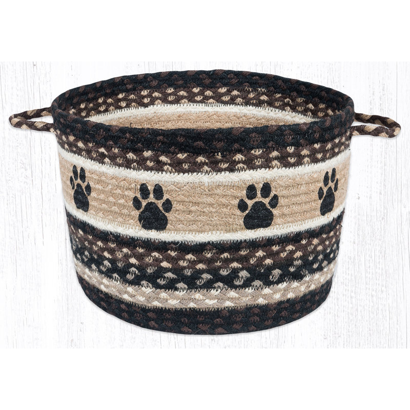 Paniers ronds en jute Earth Rugs - service rustique, 13 po x 9 po,, Cabin Bear