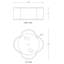 Alice 2-Light 17"W Dimmable White Fabric Flush Mount