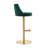 Viverette Swivel Upholstered Adjustable Height Counter Stool with Metal Frame-1024838927