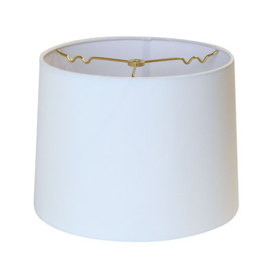 Abat-jour tambour blanc en soie sans abat-jour rigide, 9 po