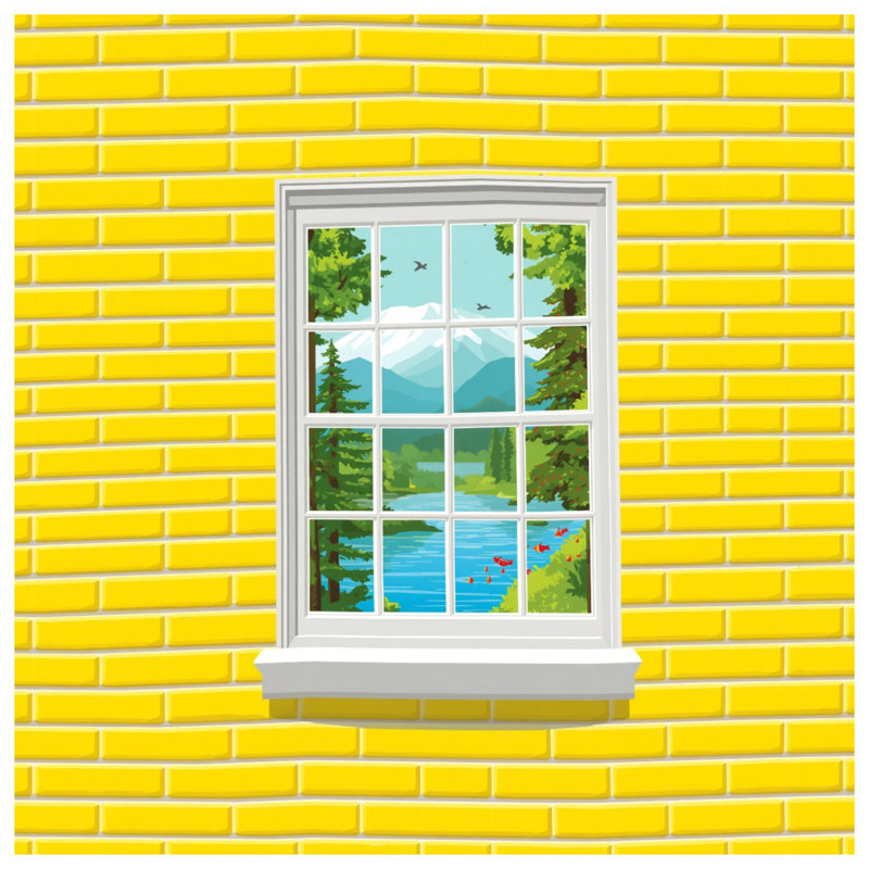 Tapis de bain mural jaune en brique, L 34 po x L 21 po