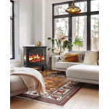 Electric Fireplace Heater, 5300 BTU Portable Fireplace with App & Remote