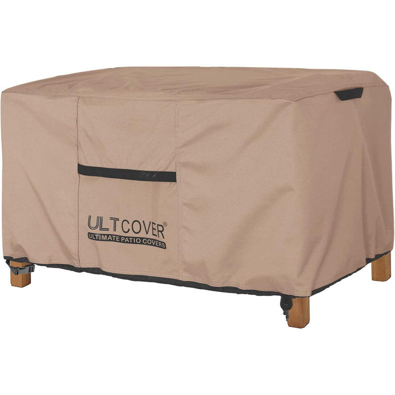 Outdoor Patio Coffee Table Cover, Brown