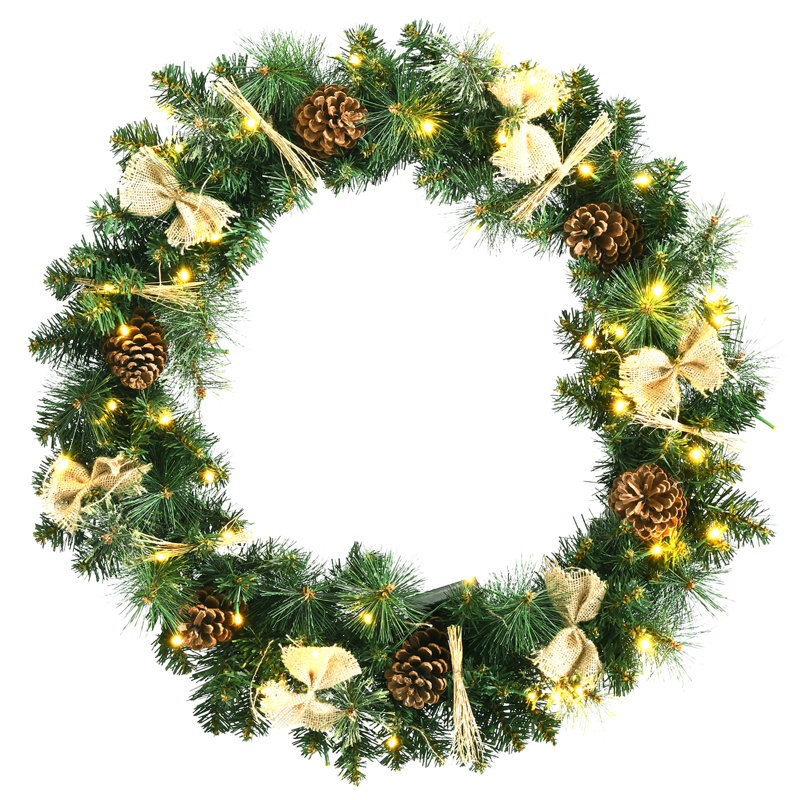 Couronne lumineuse en métal 30 po