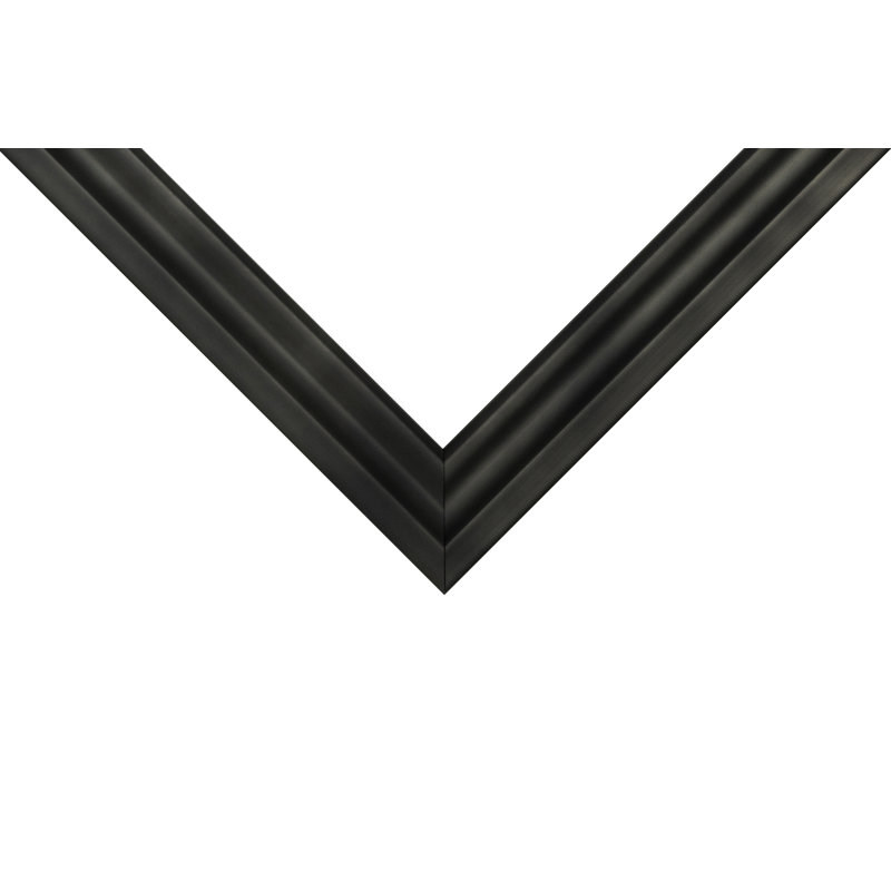 5x7 Picture Frame Gray Gun Metal Divet Style 275-1218 , 1.25 Inch MDF Moulding , Includes Glass and Backing , Wall Display Frame for Art, Posters, or Photos , Frame 