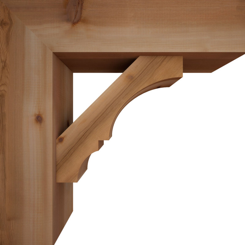 Support de bloc Balboa avec entretoise décalée, 26 x 26, Cèdre rouge occidental de l 7 1/2 po (lisse)