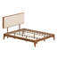 Lit plateforme moderne avec tête de lit inclinable et structure durable