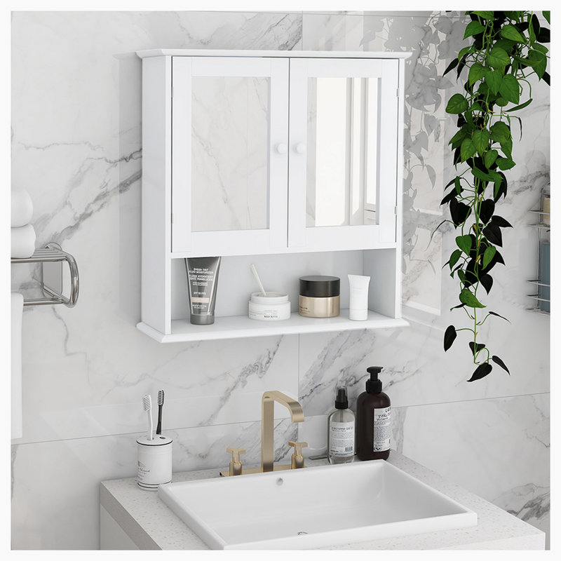 Scarlata 21.65 " W X 22.83 " H Surface Framed Medicine Cabinet with Mirror