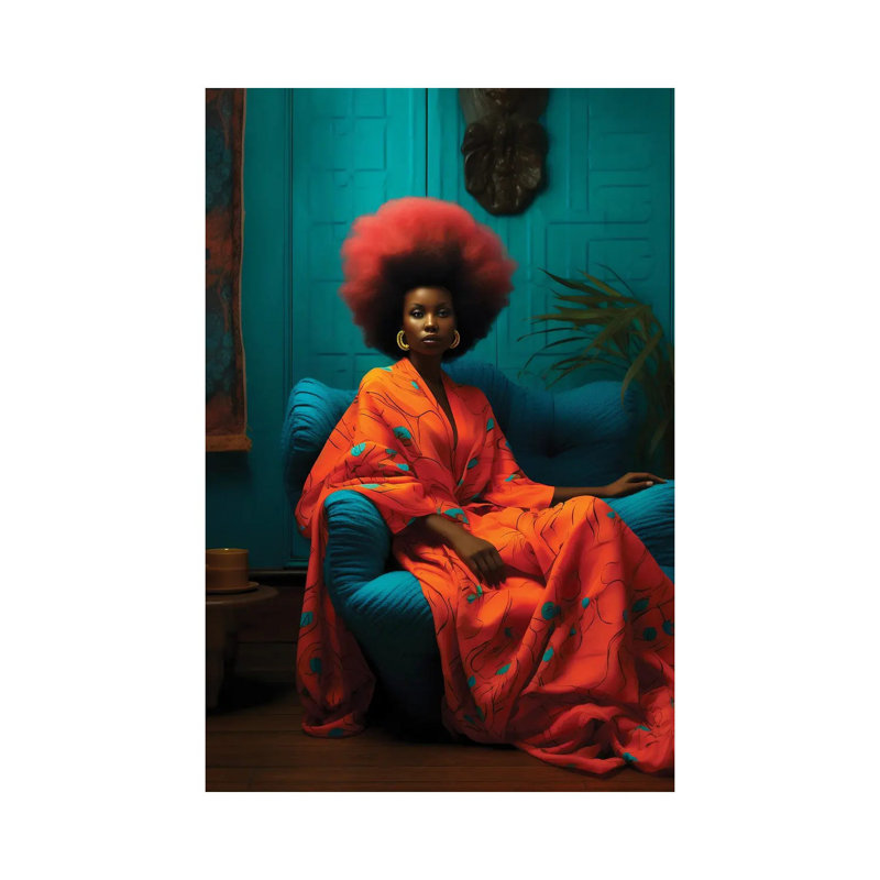 «African High Fashion IX», reproduction d'art sur toile tendue
