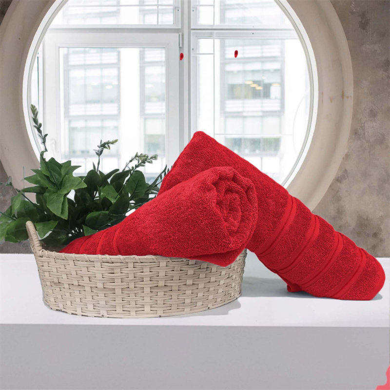 100% Cotton Bath Sheet, Red
