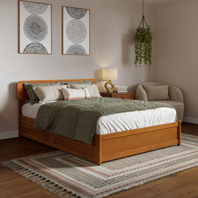 Ause Solid Wood Platform Storage Bed